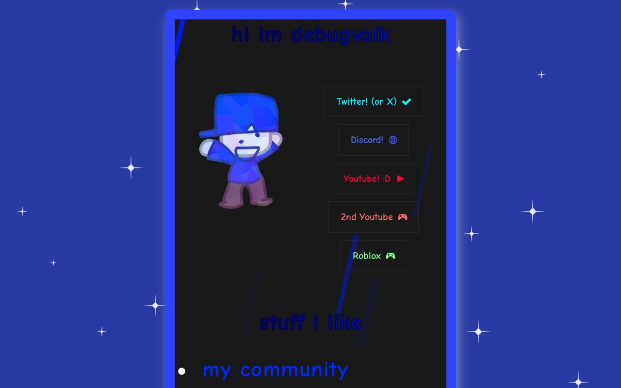 Carrd profile picture for @debug